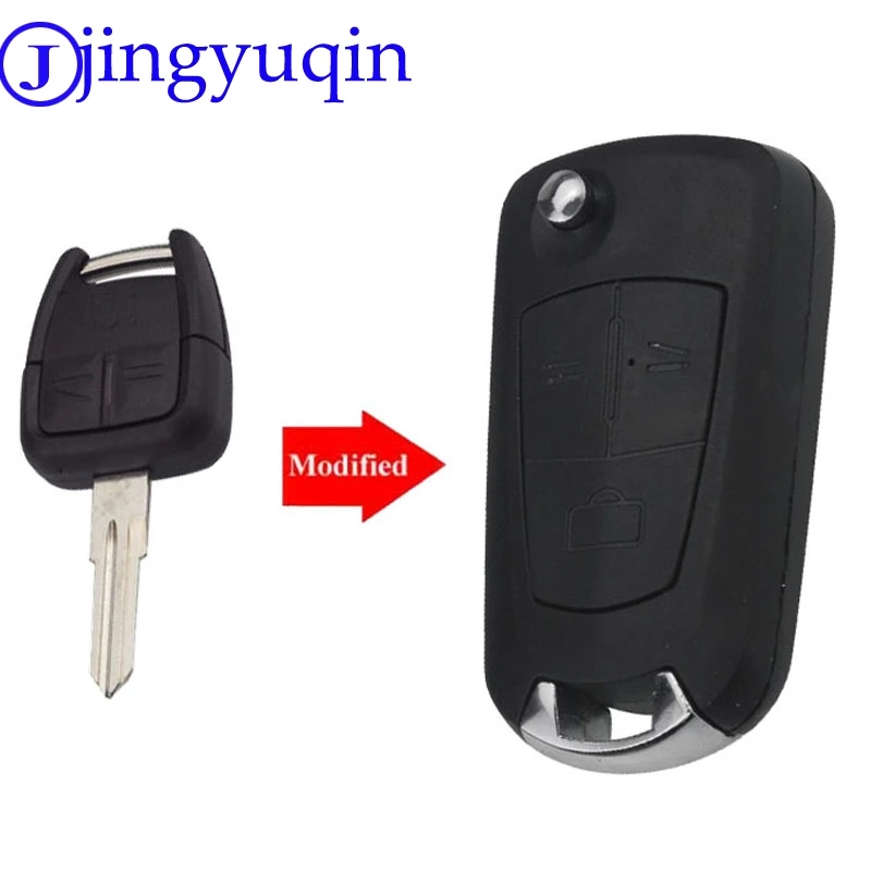Модифицированный складной чехол для ключа jingyuqin 10p 3B оболочка Fob Vauxhall / Opel Astra H Corsa D