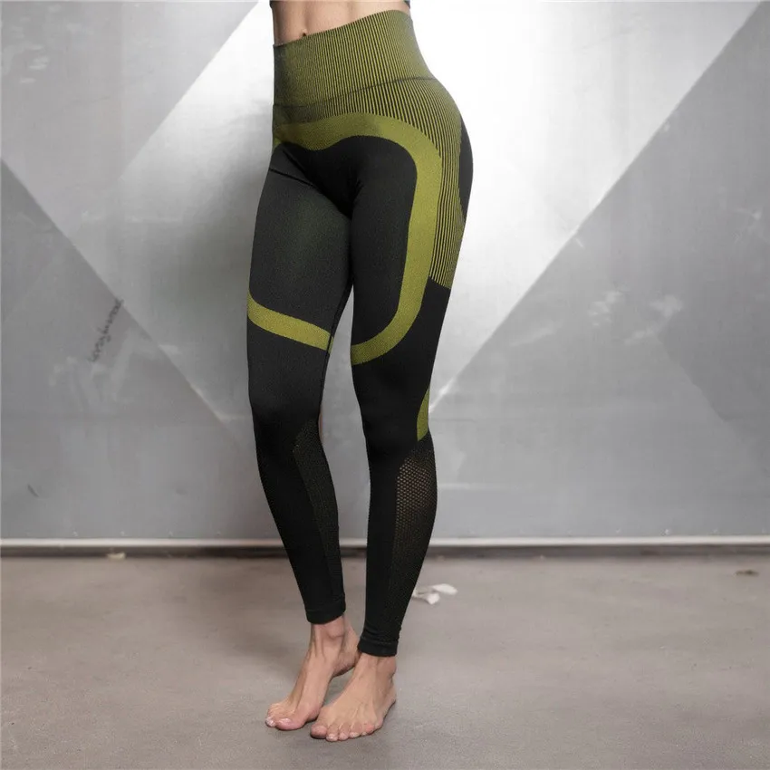 CB253 green pant Бесшовные леггинсы+ бюстгальтер на бретельках 2 шт., комплект для йоги, женская одежда для спортзала, фитнеса, высокая талия, комплект для йоги, спортивные Леггинсы, набор для бега - Цвет: CB253 green pant