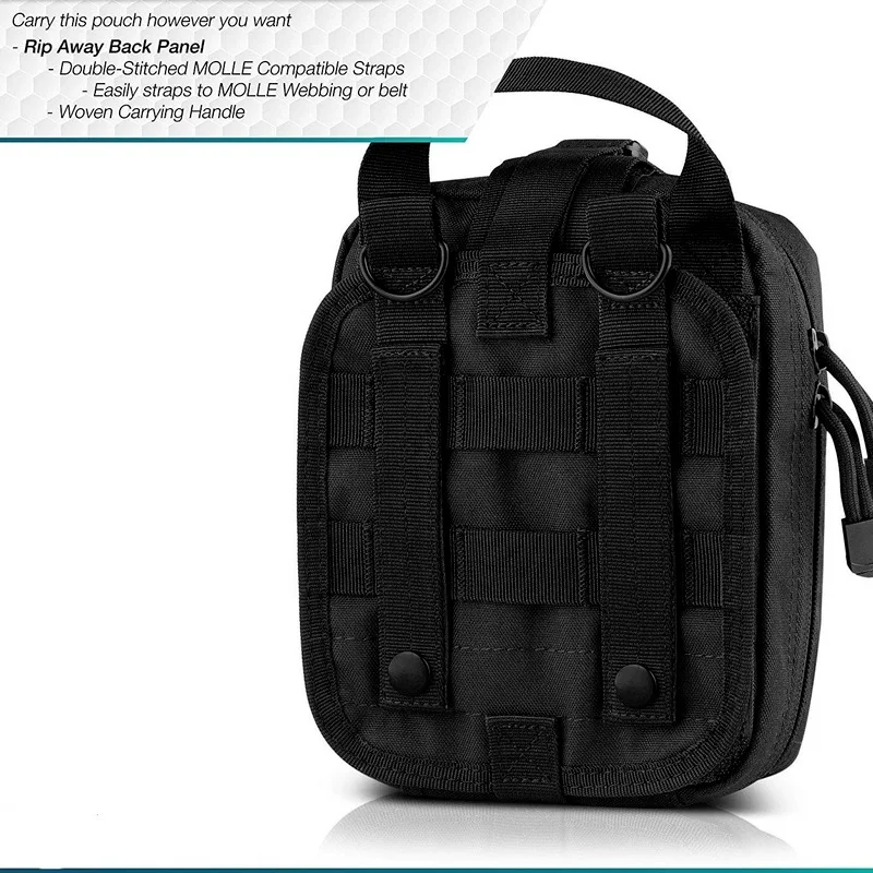 Racer Cut Tactical Medical Bag Car Emergency Kit IFAK Molle Tool Bag Military Tactical EDC Pouch First Aid Kit