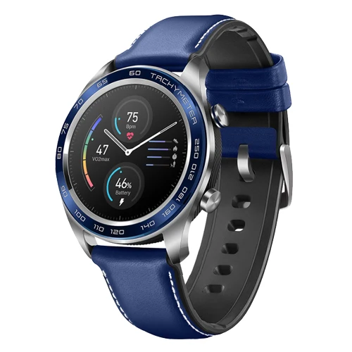 Blue Huawei Honor Watch Dream керамические Смарт-часы для лица NFC gps 5 АТМ водонепроницаемый трекер сердечного ритма трекер сна работает 7 дней - Цвет: Blue