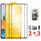 Стекло 6 в 1 для Xiaomi Redmi Note 10 8 9 Pro Max Note10 9s 10s