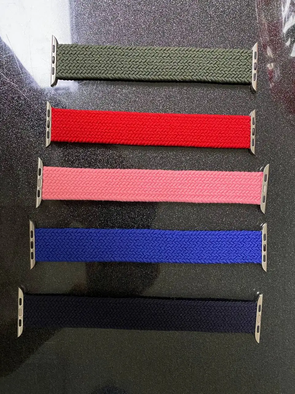 Плетеный ремешок Solo для Apple watch band 44 мм 40 38 42 эластичный нейлоновый браслет iWatch Series