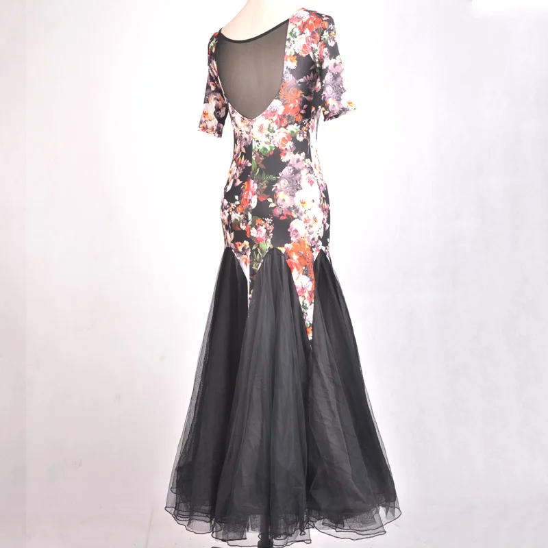 Платье для румбы современные танцевальные костюмы Венский вальс платье Румба