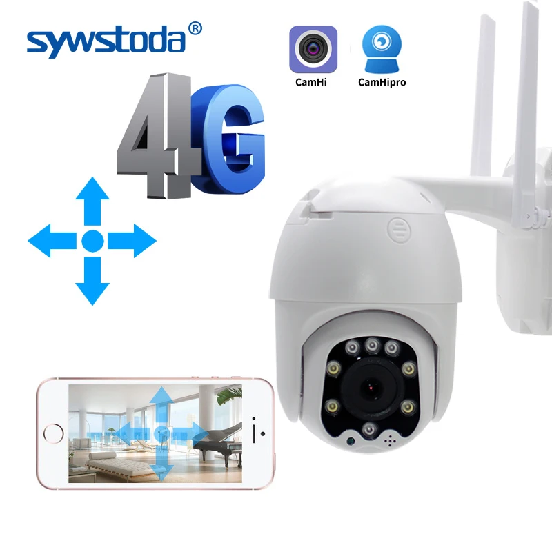 

IP-камера видеонаблюдения 3G, 4G, 1080P, HD, PTZ, GSM, SIM, Wi-Fi