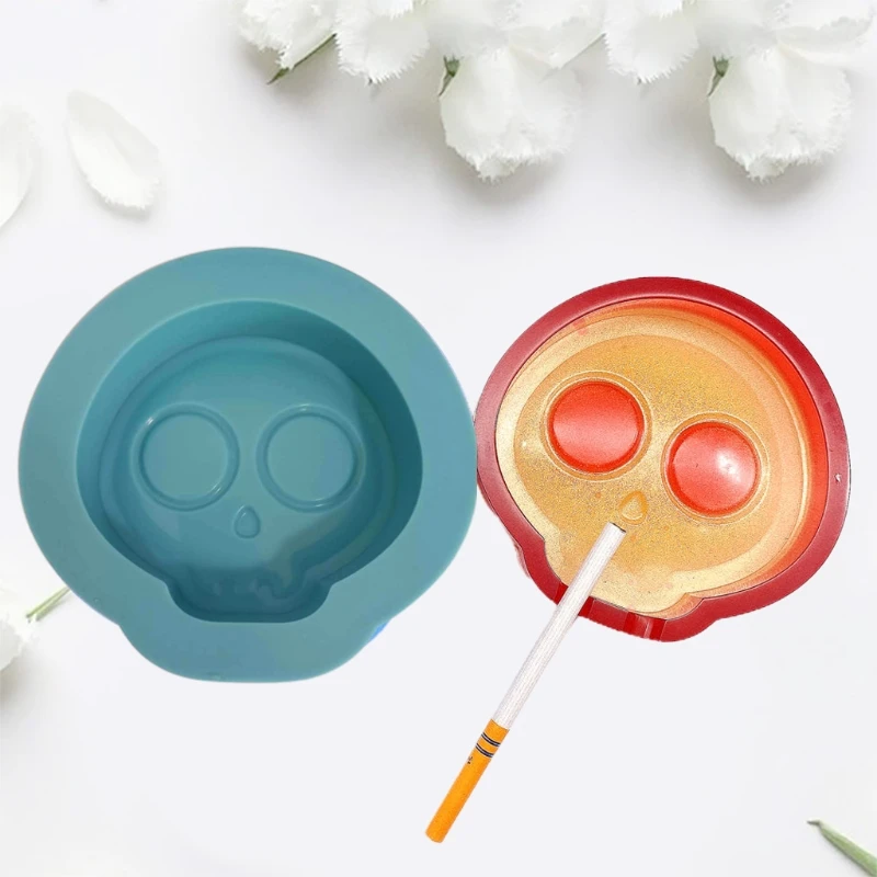 

Skeleton Ashtray Epoxy Resin Mold Jewelry Storage Holder Silicone Mould DIY Crafts Decorations Making Tool