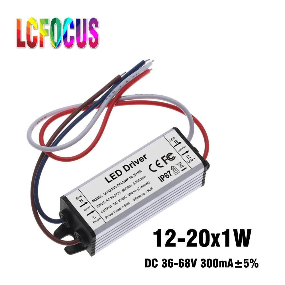 LED driver PF waterproof 12-20x1W 100W 110W120W 130W140W 150W 160W 180W200W lighting transformer, suitable for flood light