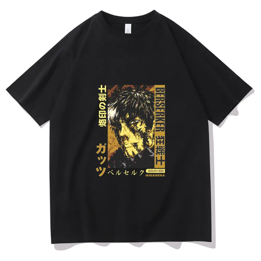 

Anime Cartoon Berserk Guts Graphics Tshirt Men Women Cool Harajuku Print T-shirt Fashion Man Woamn Round Neck Cotton T Shirts