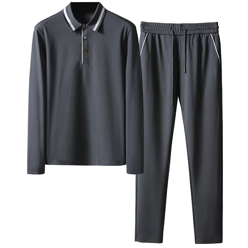 

Spring And Autumn Mens Sets (t-shirts+pants) Luxury Long Sleeve Sport Male Sets Plus Size 5xl Casual Slim Fit Man Suits