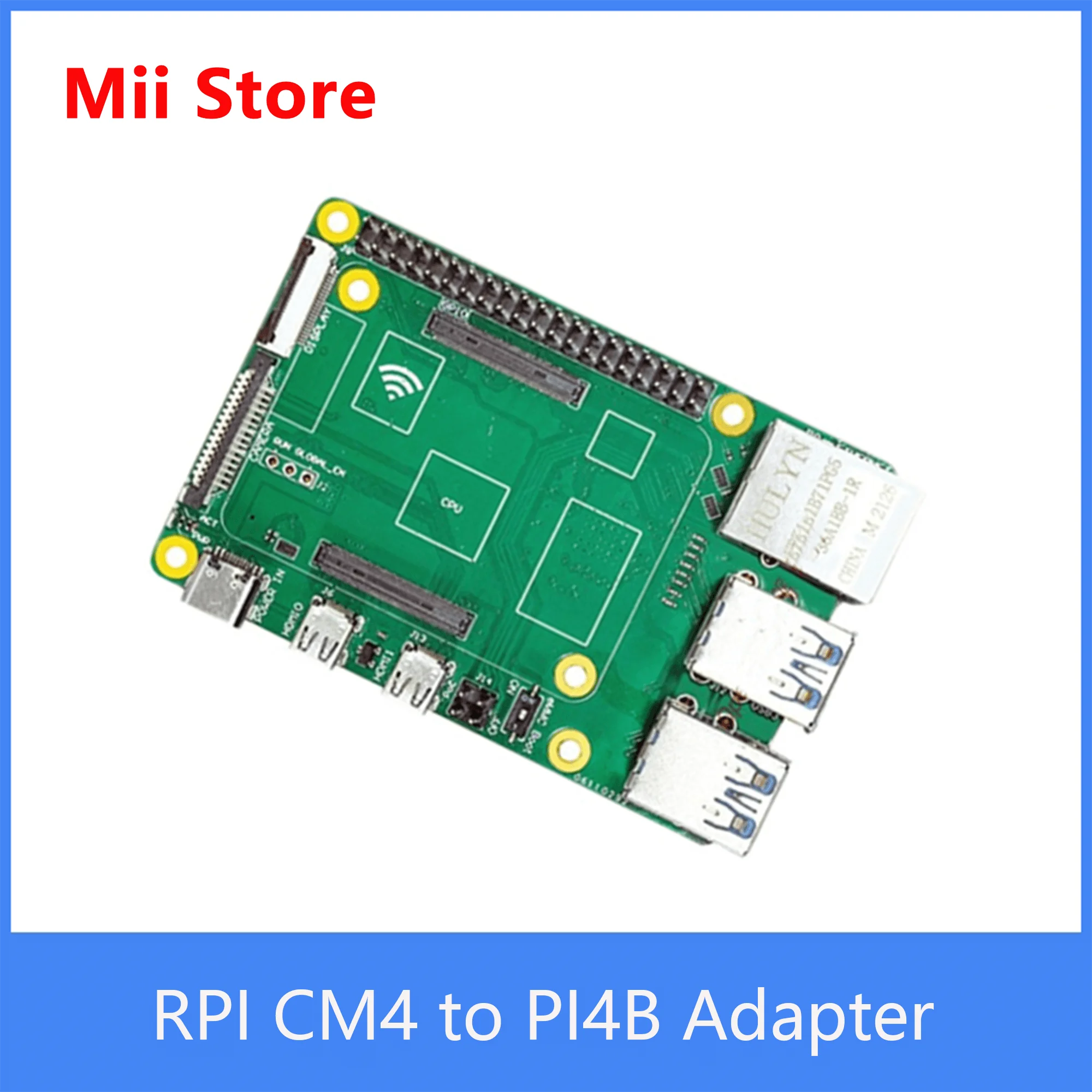 Raspberry Pi CM4 к PI4B адаптер eMMC загрузка 4 x USB 3 0 TF слот гигабитный Ethernet DIS CSI Wi-Fi Bluetooth