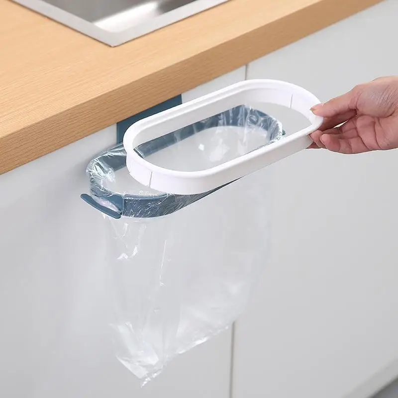 

Kitchen Hanging Trash Can Trash Rack Can Be Hanging Cupboard Door Garbage Bags Hang Receive Plastic Bin Shelf Bracket