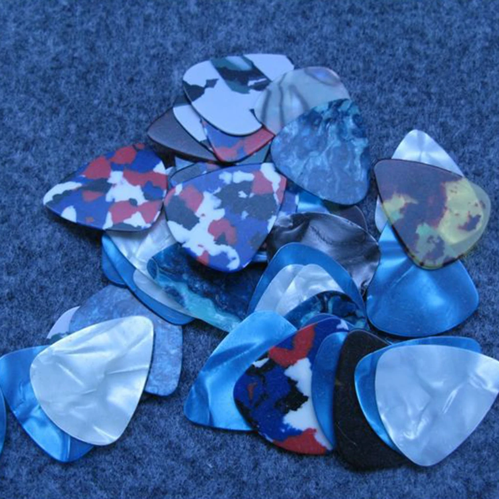 10Pcs Celluloid Plastic Guitar Picks Plectrums for Acoustic Electric | Спорт и развлечения