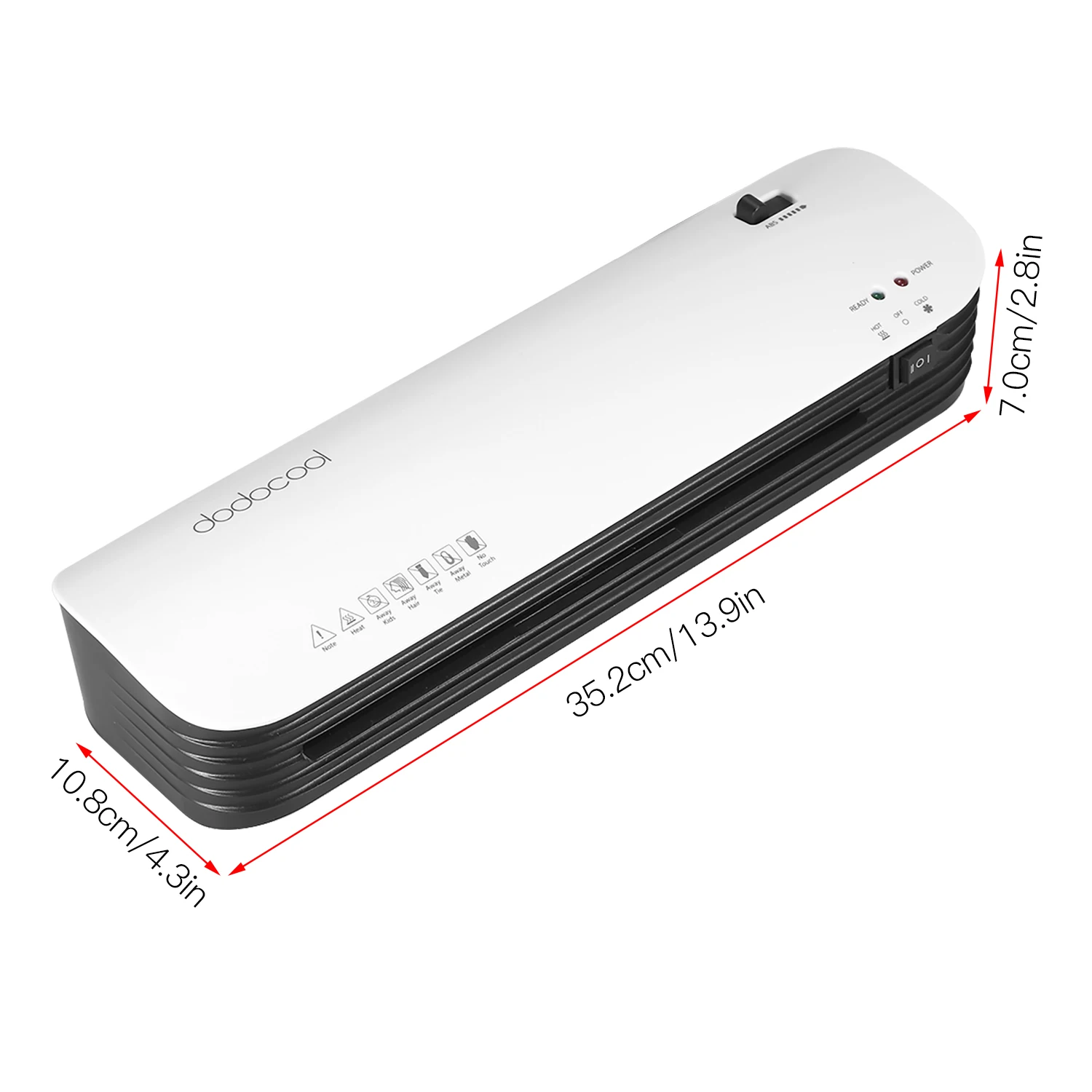 Dodocool офисная горячая и холодная ламинатор машина w/бумажный резак угловая