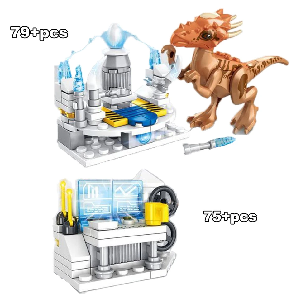 305 шт. 4 в 1 Детский конструктор MOC Dino Lab World | Игрушки и хобби