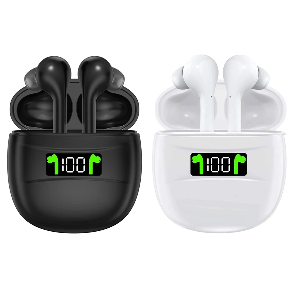 

New Sport Wireless Headphone Bluetooth 5.0 IPX7 Waterproof Earphones Charging Case LED Display HD Stereo Built-in Mic Earphones