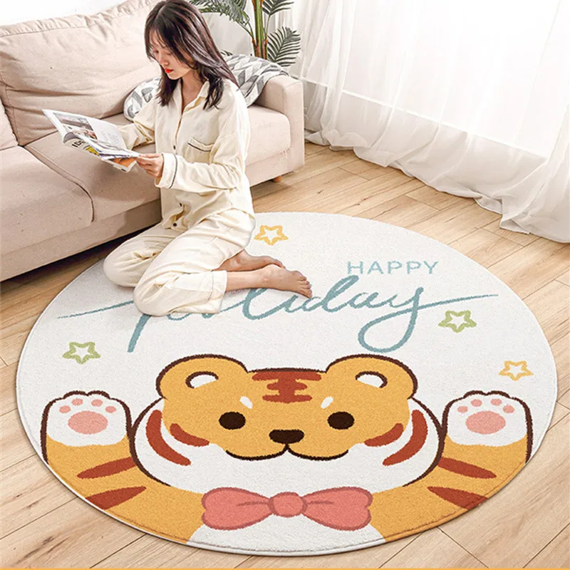 2022 мультяшный Тигр Новогодний Декор для дома гостиной диван круглый ковер