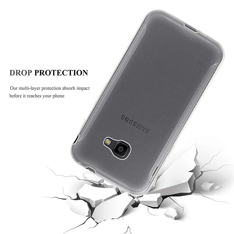 Мягкий ТПУ прозрачный мобильный телефон чехлы для Samsung Galaxy Xcover 4 силиконовый