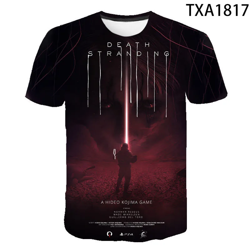 

New Summer Game Death Stranding 3D T shirt Men Women Children Fashion Streetwear Boy Girl Kids Printed T-shirt Cool Tops Tee