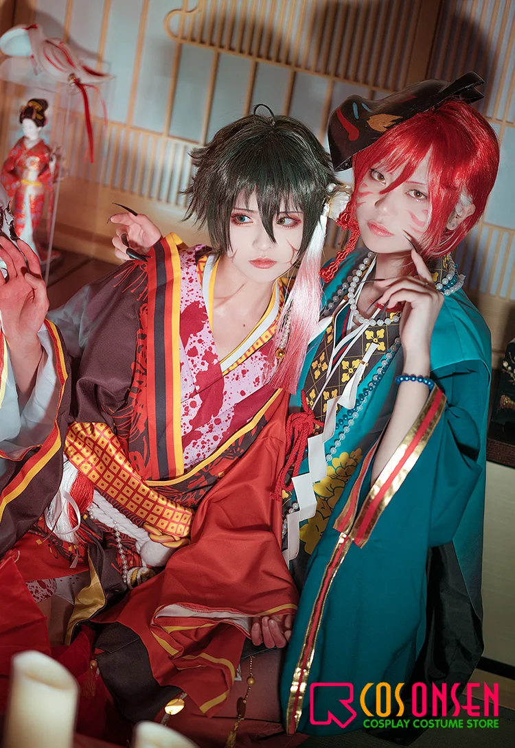Сценические костюмы звезд cosplayonsen Mika Kagehira Косплей Костюм тамайори Кукольное кимоно с привидениями на заказ