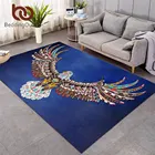 Постельные принадлежности, большой ковер с орлом для гостиной, геометрический игровой коврик для пола, мягкий коврик для Галактики, 152x244 см, ночное небо, альфомбра