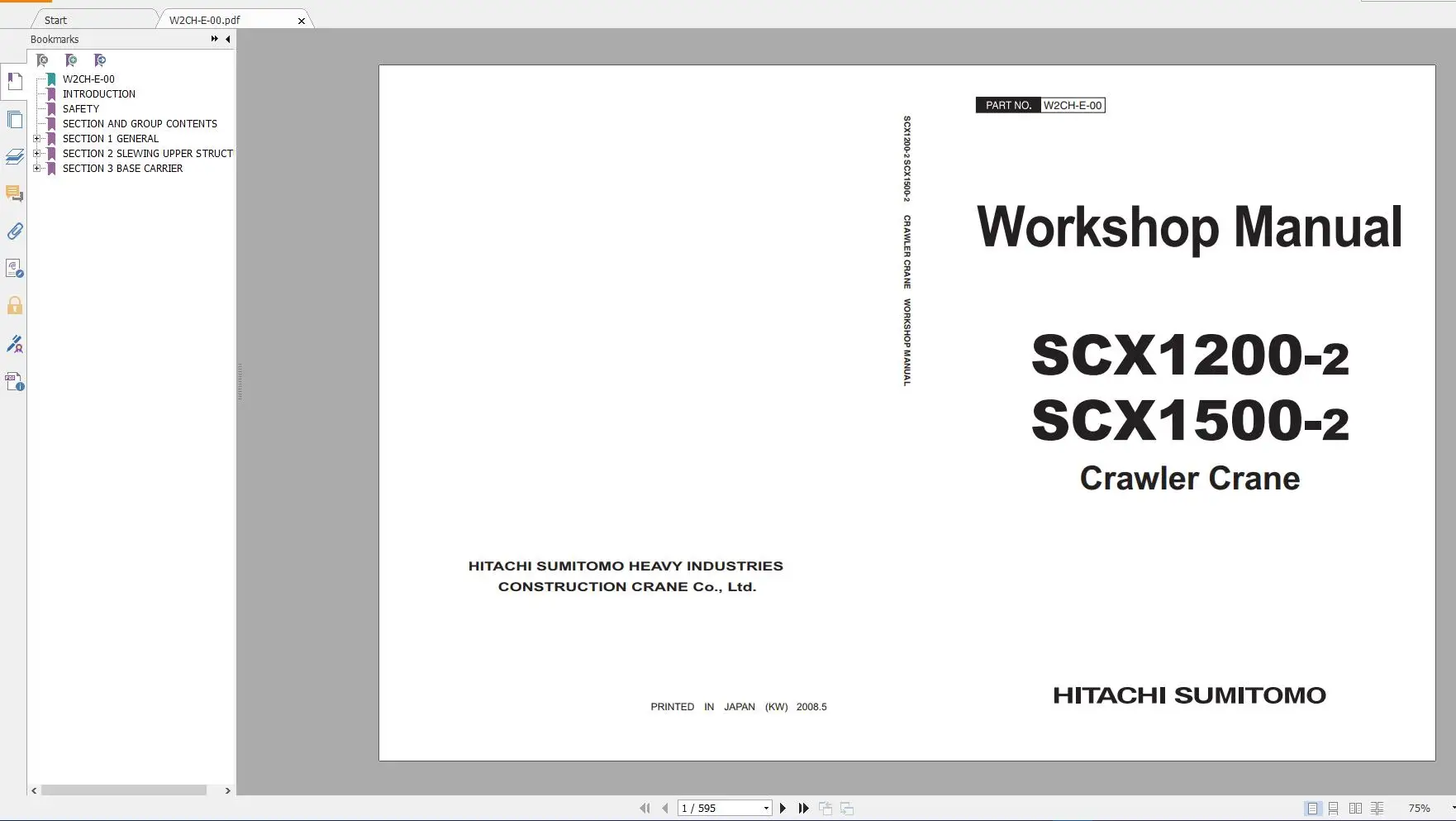 Hitachi Sumitomo Crawler Crane 2.2GB Parts Catalog Operator Manual Technical & Workshop DVD | Автомобили и мотоциклы