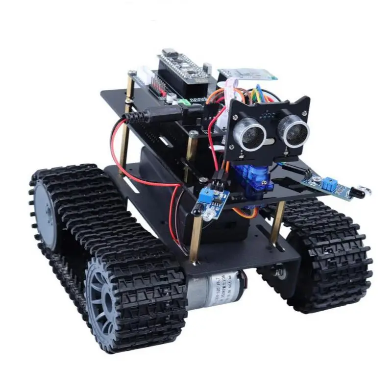 New SmarTank Robot Car Kit IR control for Arduino Nano DIY Education Programming Learning with Tutorial | Электроника