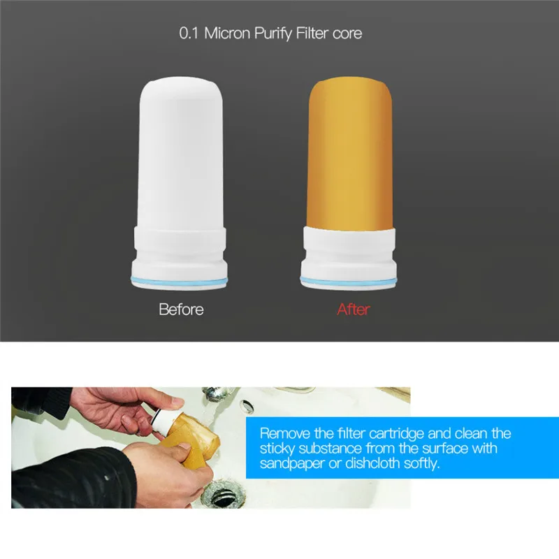 

Kitchen Faucet Mount Filter Household Tap Water Purifier Activated Carbon Water Filter Home Use 7 Layers Water Softener Filter