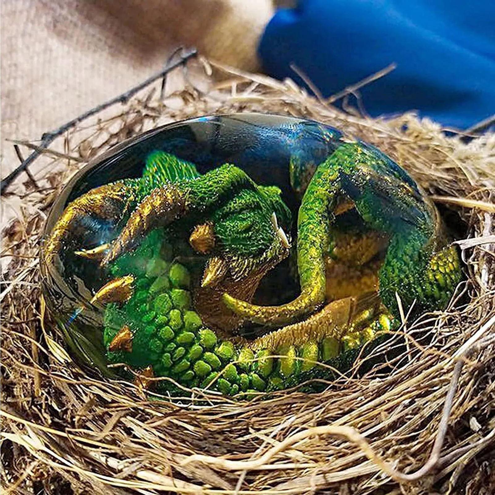 Новая лава динозавр яйцо кристалл дракон искусственная смола рождественский