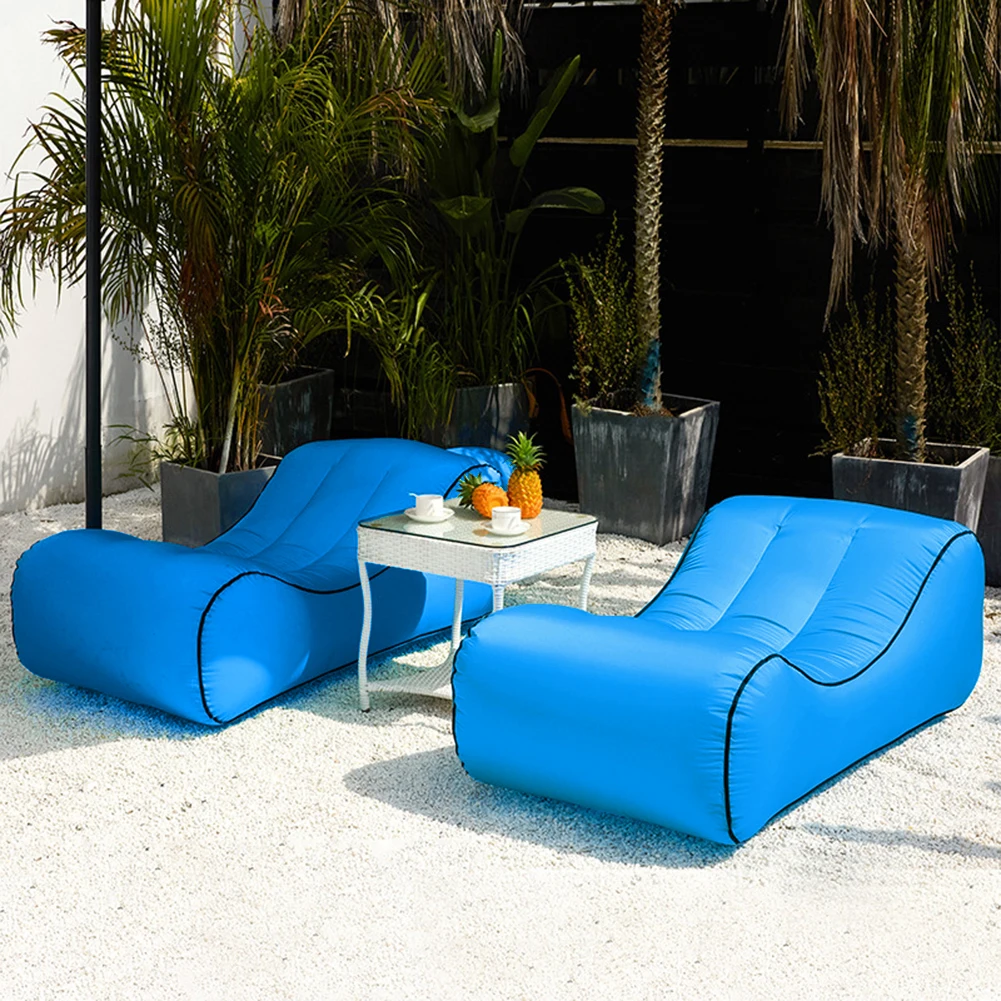 

Водонепроницаемый надувной диван, нейлоновый портативный лежак для отдыха на открытом воздухе, путешествий, кемпинга, пляжного сна, складн...