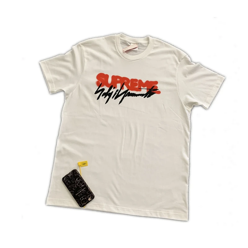 

Supreme 20FW Crewneck Tee Loose Short Sleeve Men and Women Couple T-shirt Trend