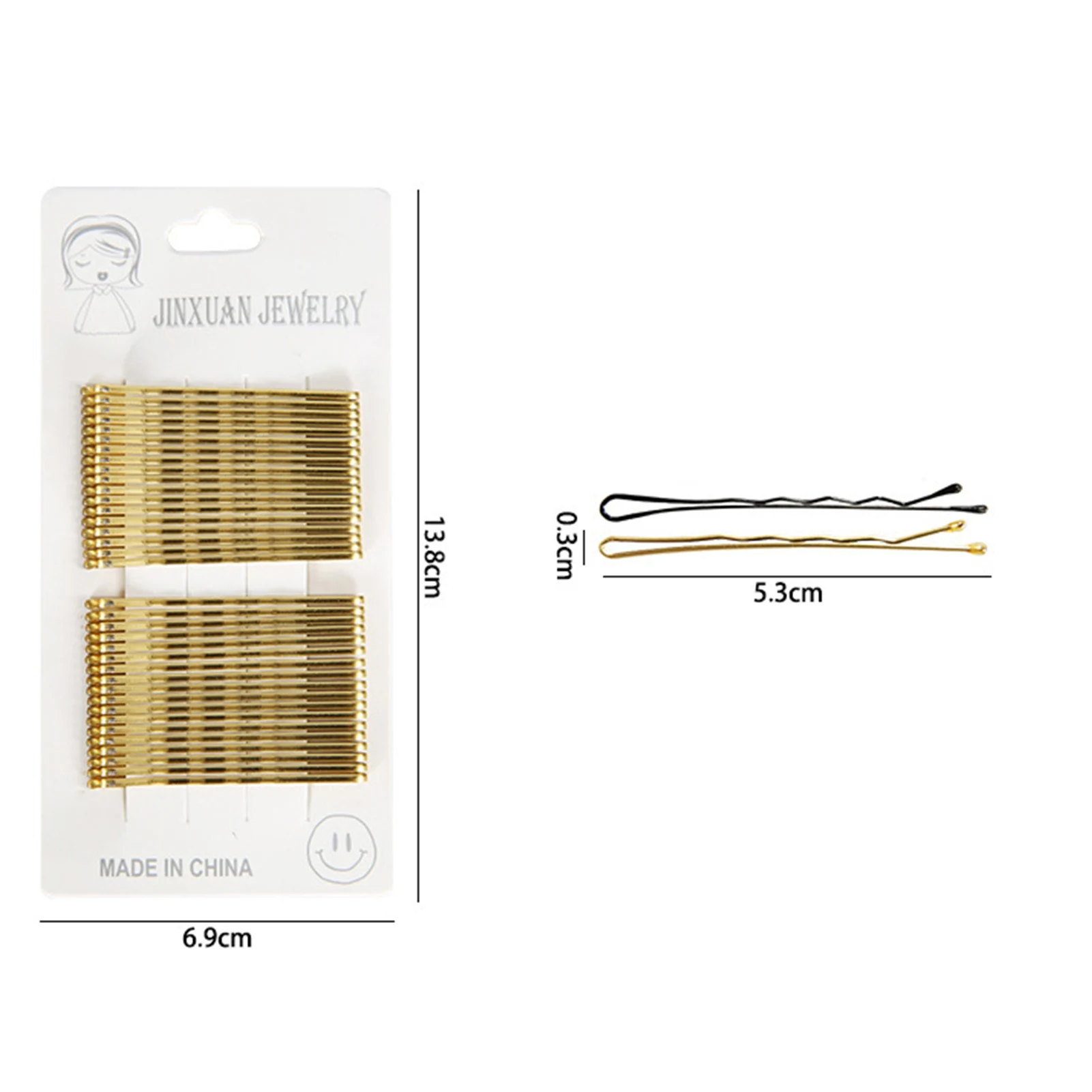 Заколки для волос женские плоские стальные зажимы 36 шт. | Красота и здоровье