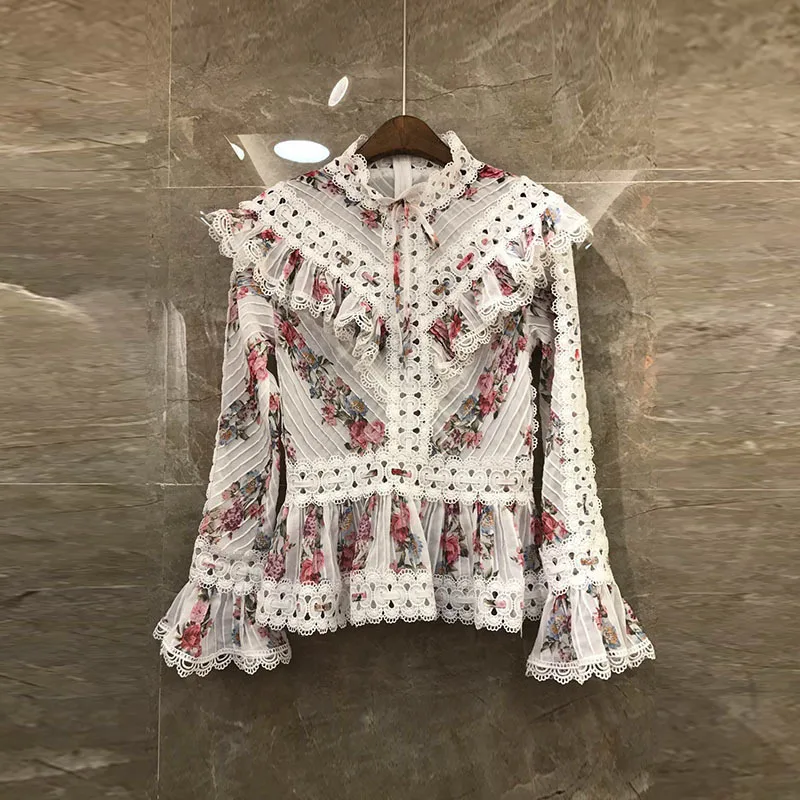 Новинка 2019 года стильные женские комплекты топы с длинными рукавами и оборками