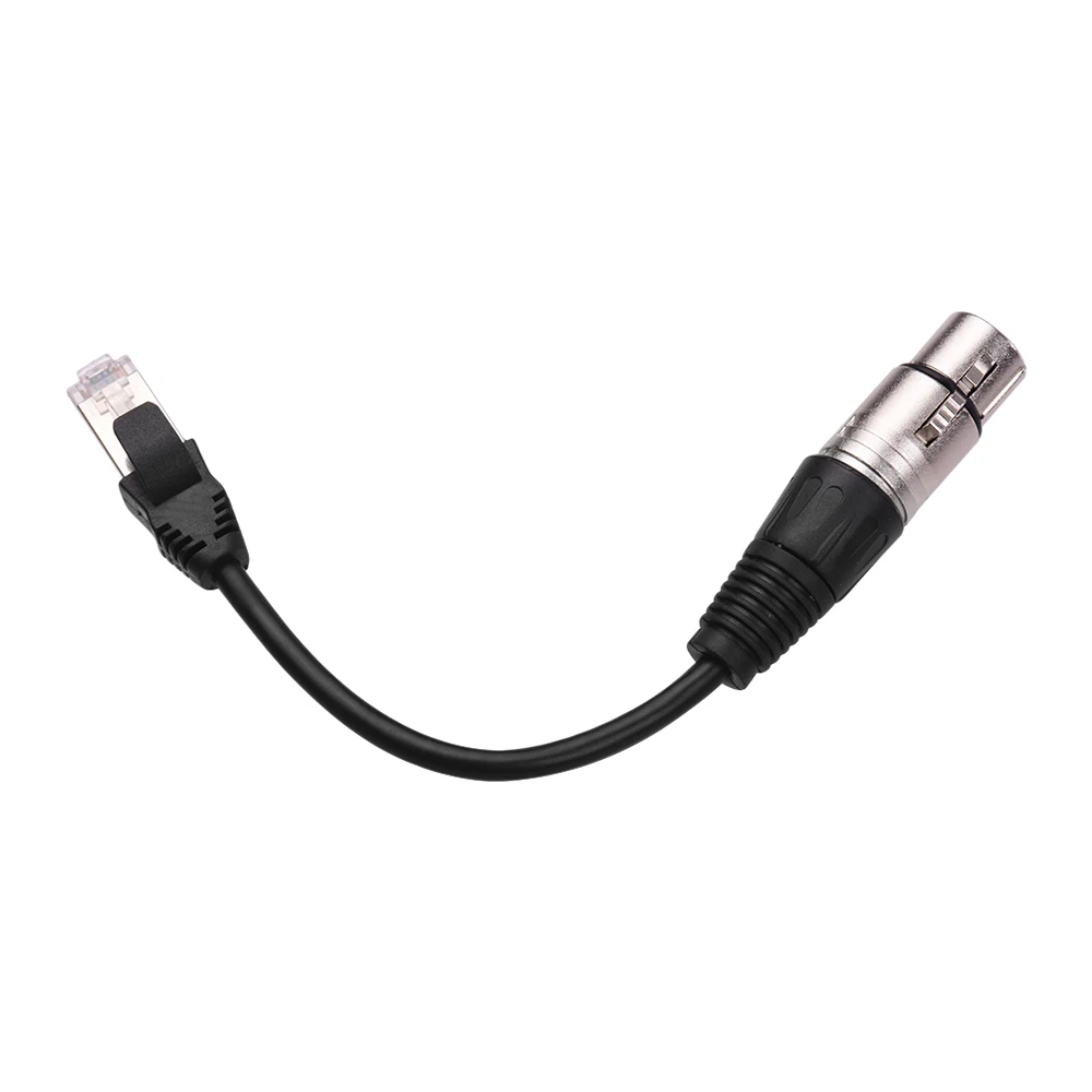 RJ45 мужской сетевой разъем для 3-Pin Mini XLR Женский удлинитель DMX512 кабель сценический