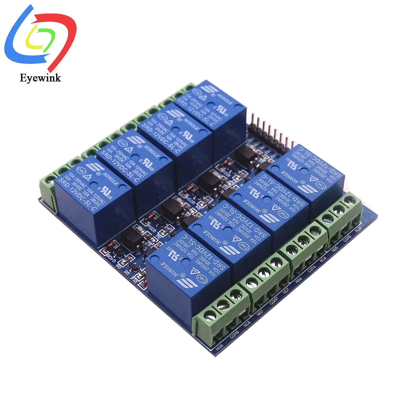 Eyewink 8 channel relay module 5V 12V 10A optocoupler isolating For arduino | Relays