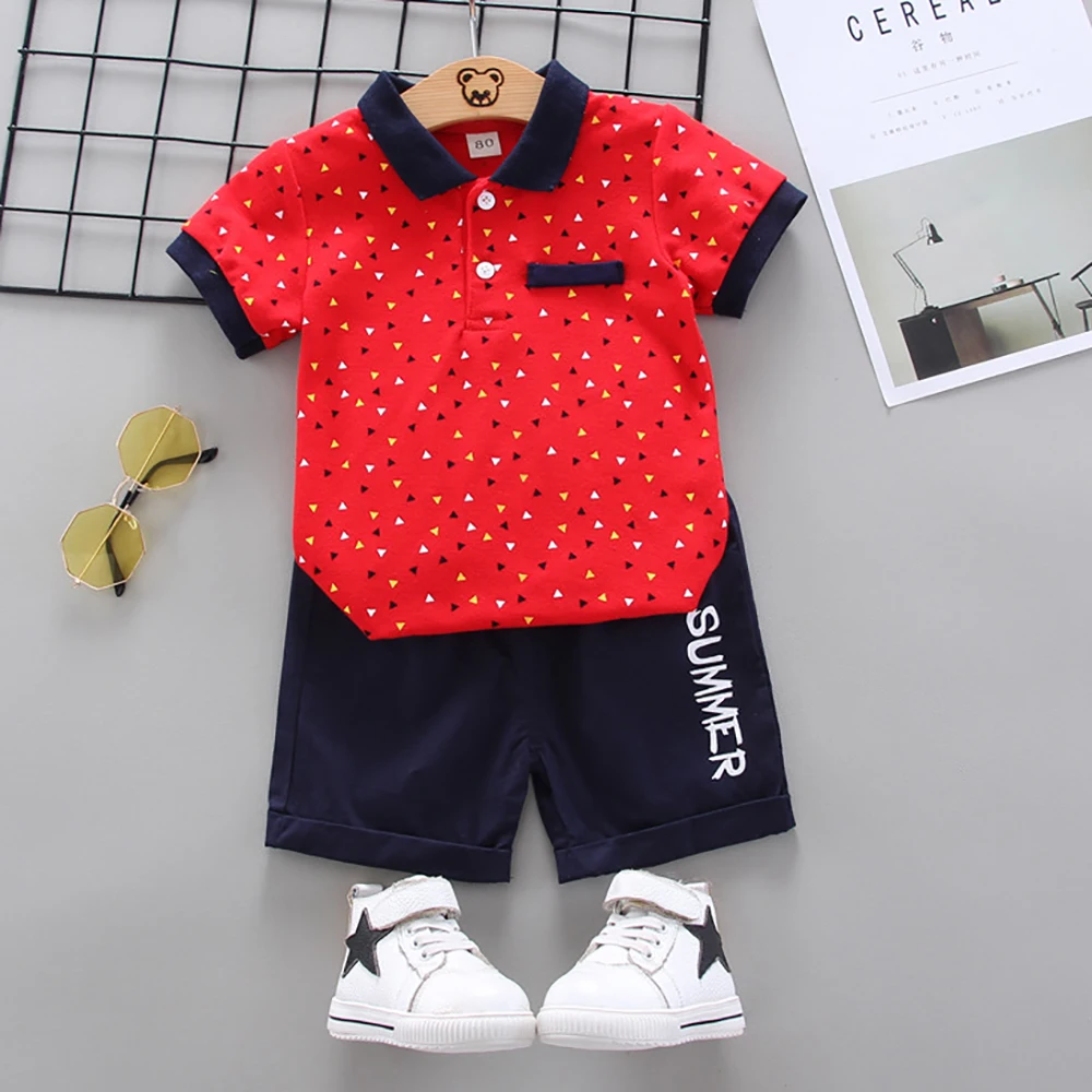 HE Hello Enjoy/комплекты для маленьких мальчиков летняя одежда 2020 г. Детская футболка с