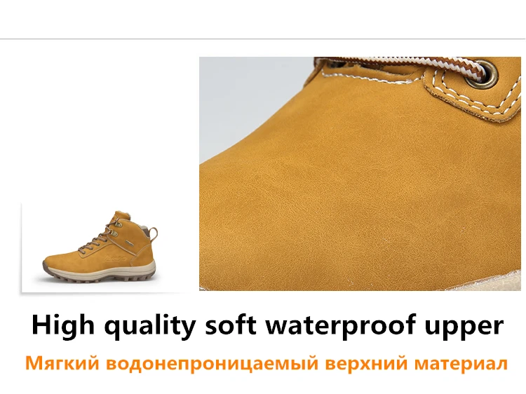 MIXIDELAI Brand New Fashion Pu Leather Men Boots Comfortable Men Shoes Ankle Boots Short Plush Winter Warm Shoes Men Size 39~46