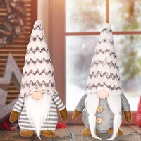 new christmas knitted grey faceless gnome santa tulip rudolph doll for home gifts ornaments party supplies