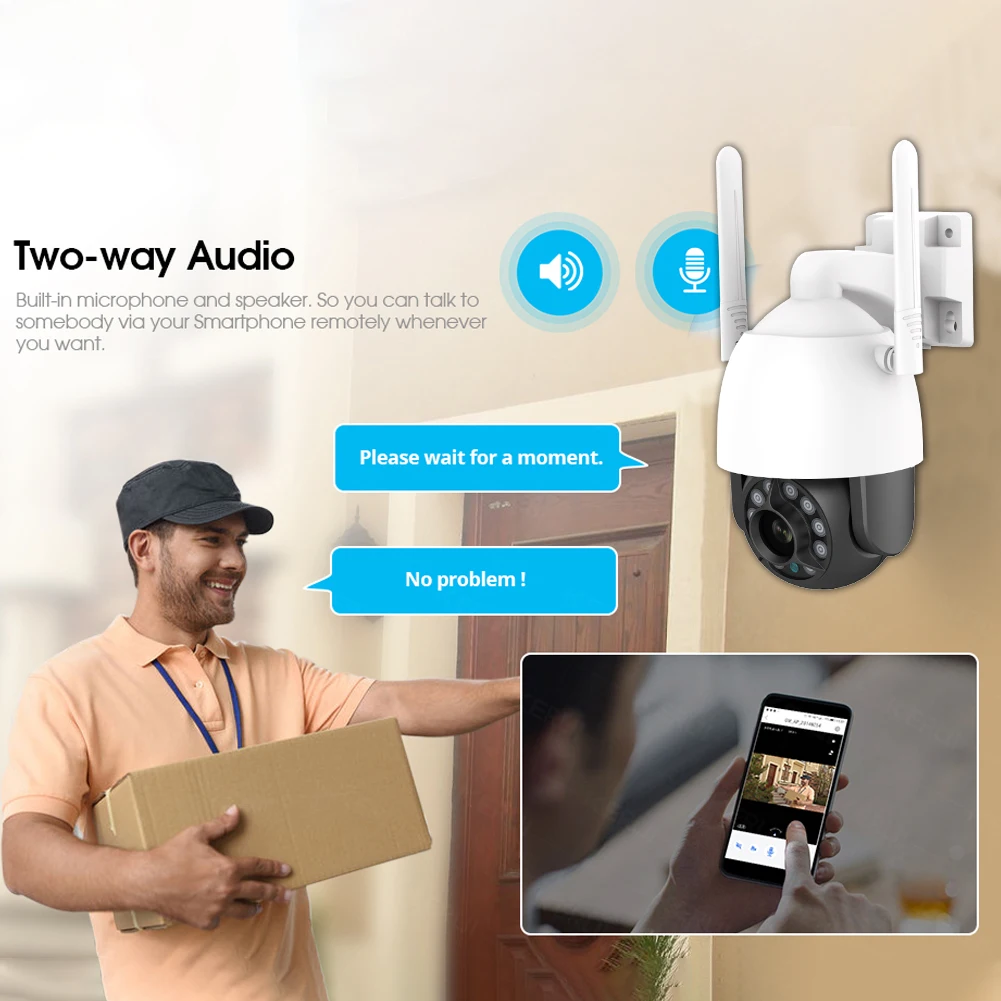 

SN09 Tuya Smart WiFi Camera HD Night Vision Monitor Rotatable Indoor Home Surveillance Security IP Webcam