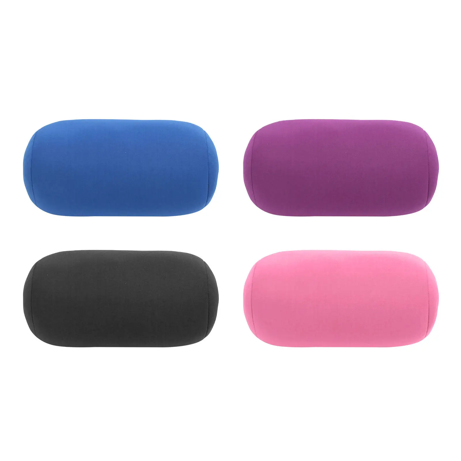 

Soft Mini Cushion Microbead Back Sofa Cushion Roll Throw Cozy Pillow Travel Home Office Sleep Neck Support Pillow