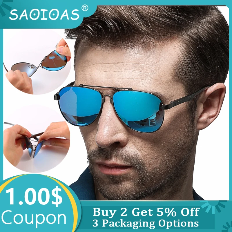 SAOIOAS солнцезащитные очки для вождения Полароид алюминиевая Гибкая оправа