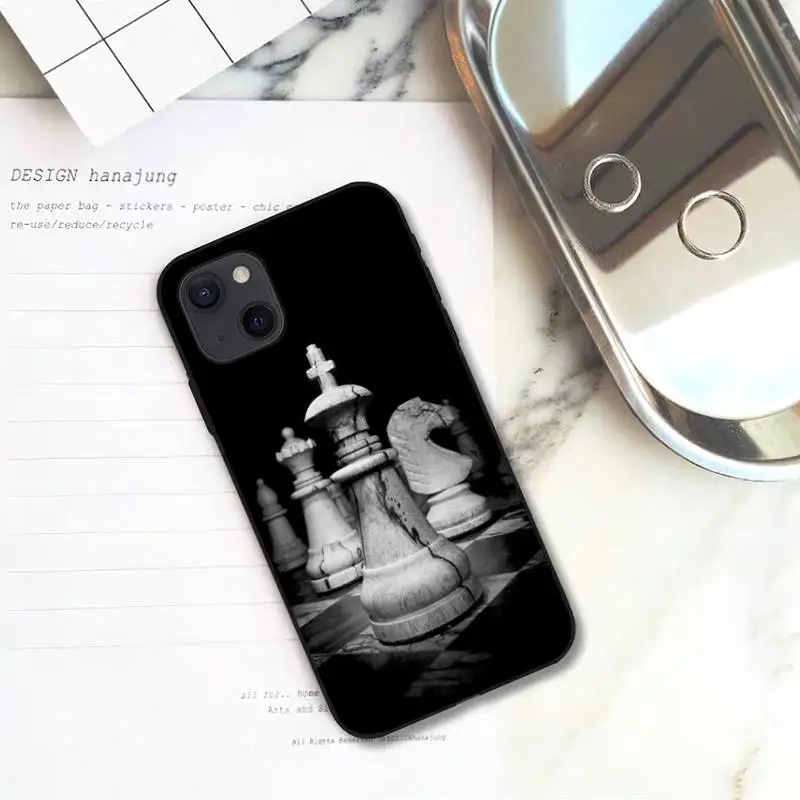Винтажный крутой чехол RUICHI с шахматами для телефона iPhone 11 12 Mini 13 Pro XS Max X 8 7 6s Plus 5 SE XR