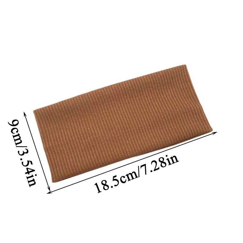 

1PC Stretch Knitted Cotton Headband Elastic Hair Bands Headwear Solid Color Soft Fashion Casual Women Headband Hair Accessories