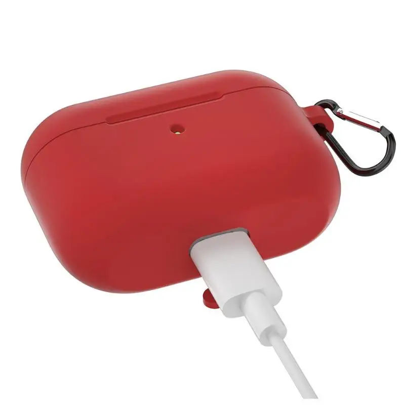Силиконовый чехол для наушников с карабином Apple Airpods Pro Прямая поставка|Сумки и