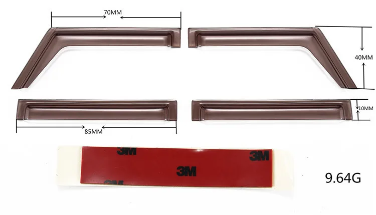 4 шт. передний и задний акриловый дождевик защита от снега ветровое стекло