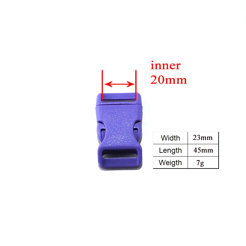 Пластиковые боковые Изогнутые Пряжки долговечные аксессуары для ошейников
