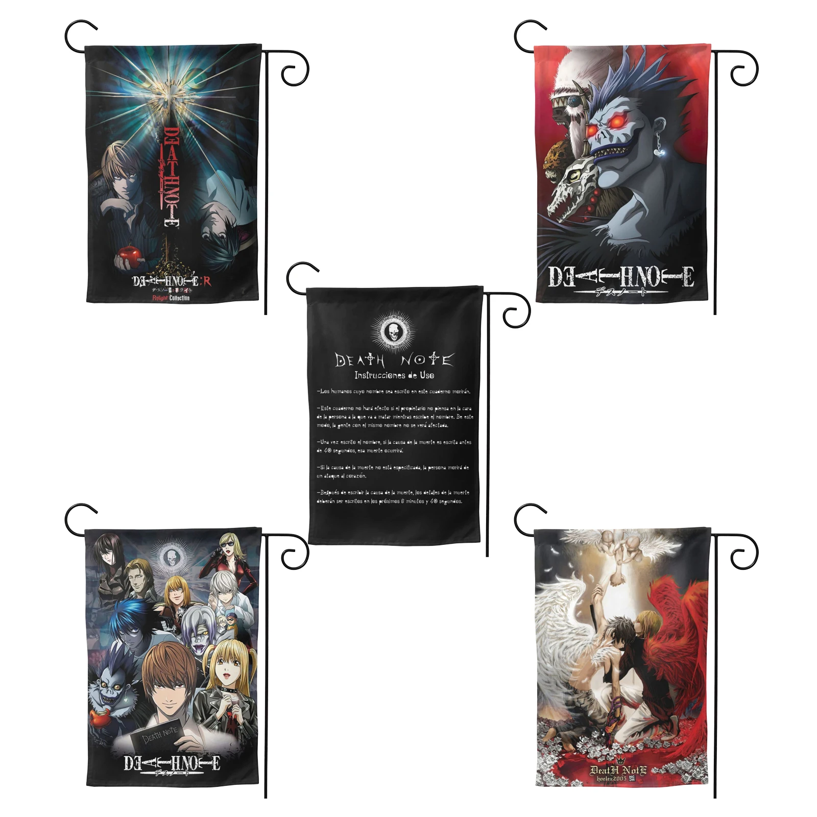 

Anime Death Note Garden Flag Double-sided Printing Decorative Yard Banner Holiday Flag Party Outdoor Home signs