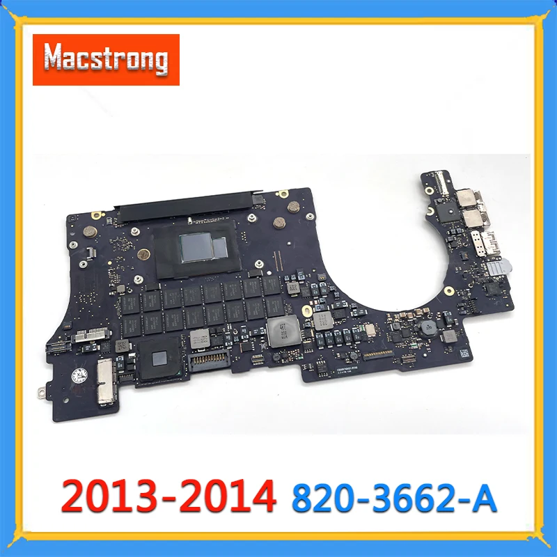 Протестированная оригинальная материнская плата A1398 для MacBook Retina 15 дюймов 2013 2014 i7