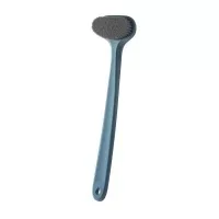 Dark blue and dark Щетка для душа пластиковая ванная комната с длинной ручкой очищающие кисти для кожи Аксессуары для ванной комнаты - Цвет: Dark blue and dark