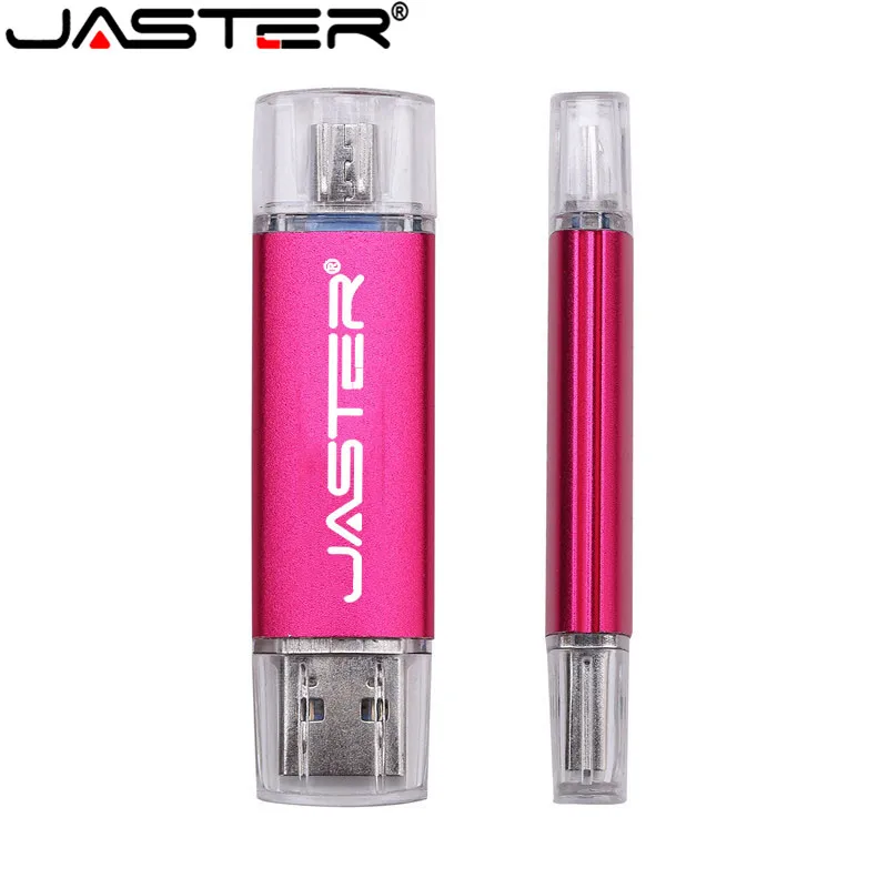 Флэш накопитель USB JASTER OTG высокоскоростной 64 ГБ 32 16 8 4 внешнее хранилище двойное