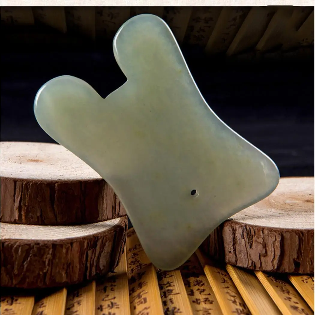 Натуральный нефритовый валик гуа-Ша массаж инструмент камень доска для резки