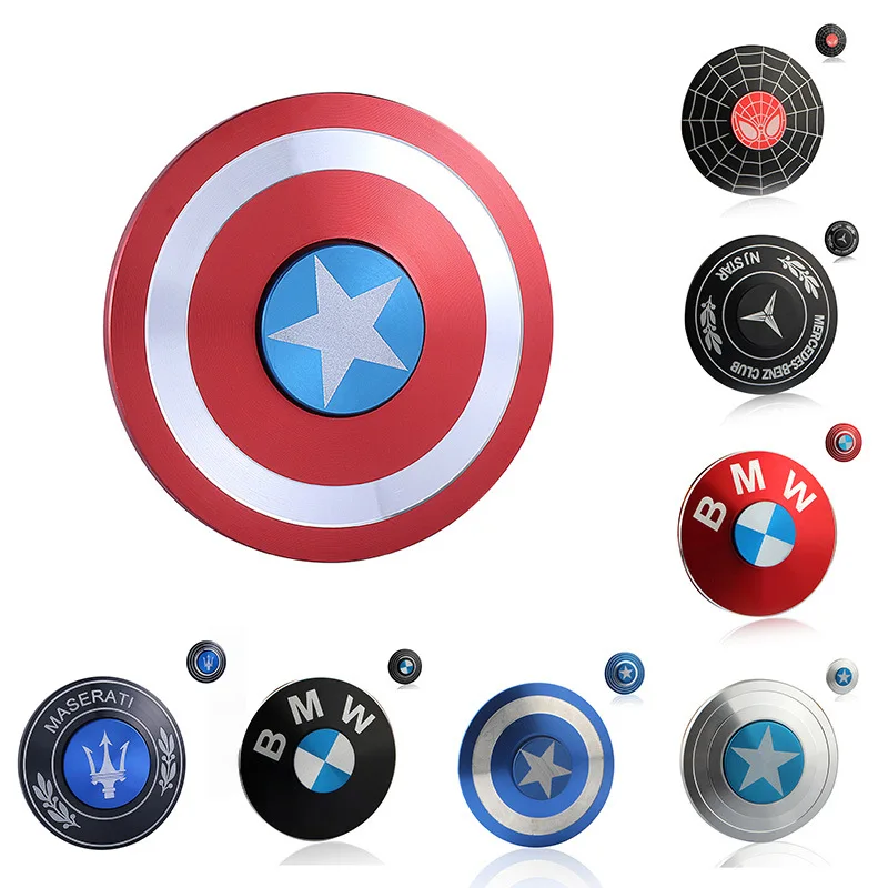 Капитан Америка щит Спиннер Человек паук Железный человек игрушка декомпрессии